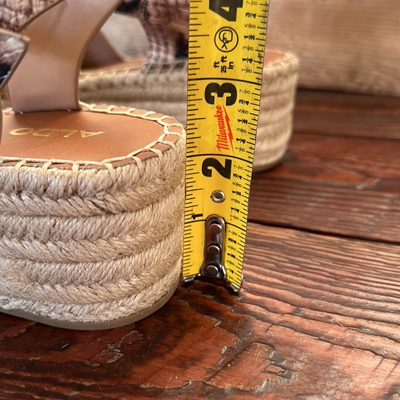 NWOT ALDO Snake Print Espadrille Sandals Size 7.5 - Picture 7 of 7